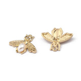 10pcs Faux Pearl Bee Pendant for Jewelry Making