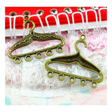 40pcs Antique Bronze Plated Pendant Hanger Charms DIY Jewelry Accessories