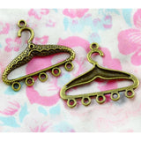 40pcs Antique Bronze Plated Pendant Hanger Charms DIY Jewelry Accessories
