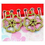 30Pcs Flower Charms Pendant for DIY Crafts Jewelry