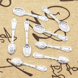 DIY Spoon Charm Jewelry Making Finding 50pcs 10x43mm