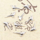 40pcs Bird Charm for DIY Jewelry Making 12x26mm