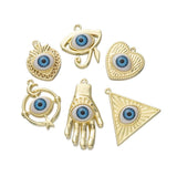 Eye of Horus Pendant Hamsa Hand Evil Eye Charms Necklace DIY