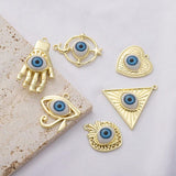 Eye of Horus Pendant Hamsa Hand Evil Eye Charms Necklace DIY