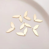 8Pcs Plated Mermaid Tail Charms Jewelry Findings DIY Stamping Pendant