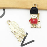Enamel Soldier Charms 11 * 23mm DIY Accessories