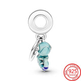 925 Silver Chameleon Dangle Charm for Bracelet