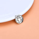 S925 Sterling Silver Thai silver bear round Pendant Jewelry DIY accessories