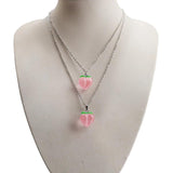 10Pcs Peach Resin Charms for DIY Jewelry Making