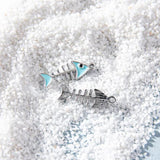10Pcs Ocean Fishbone Charms for DIY Craft Jewelry Making