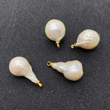 Natural Pearl Pendant Necklace Baroque Bead DIY Jewelry Gift