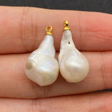 Natural Pearl Pendant Necklace Baroque Bead DIY Jewelry Gift