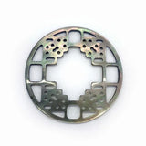Natural Freshwater Shell Pendant Round Pearl Shell Pendant Jewelry DIY