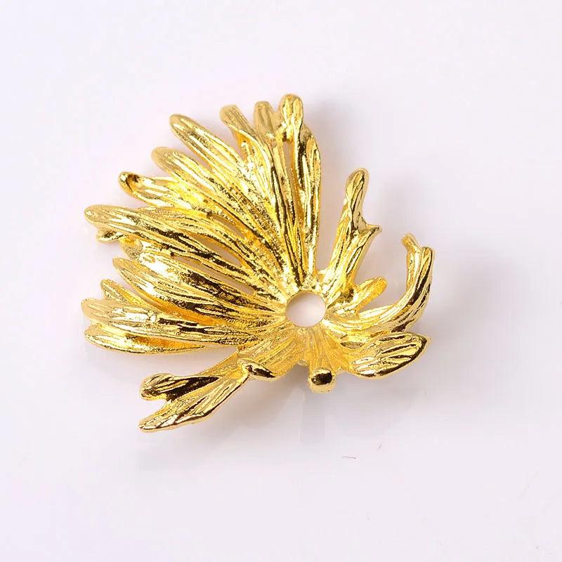 20 PCS Vintage Metal Alloy Leaves DIY Jewelry Accessories