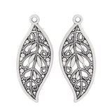 Tibetan Silver/Gold Leaf Charms Pendants for Jewelry Making