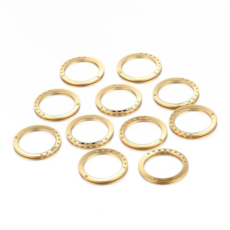20PCS/Lot Vintage Brass Circle Charms Pendants For DIY Jewelry Making