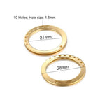 20PCS/Lot Vintage Brass Circle Charms Pendants For DIY Jewelry Making