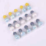 5pcs Light Bulb Shape Charms Pendant for Jewelry Making Findings