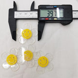 40mm Korea DIY Acrylic Smile Face Sunflower Pendant for Jewelry Making