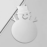 3pcs Stainless Steel Mirror Polished Christmas Tree Ornament Pendants