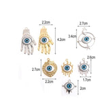 10pcs Silver Eye Charms Pendants for DIY Jewelry Making