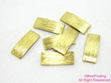 50pcs Brass Rectangle charm, Brass Camber Earrings, DIY Jewelry Making
