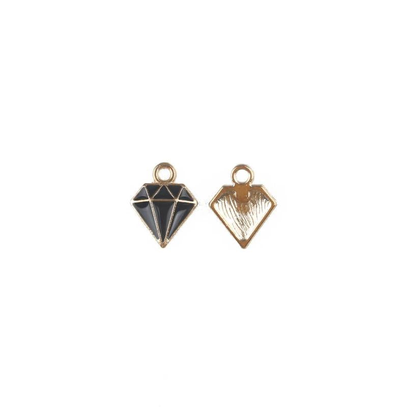 30pcs Irregular Enamel Pendant Charms for DIY Jewelry Making