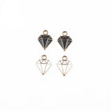 30pcs Irregular Enamel Pendant Charms for DIY Jewelry Making