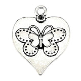 50pcs Love Butterfly Charm Jewelry Making DIY Finding 20x26mm