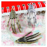 30PCS Vintage Skeleton Hand Charms Jewelry Findings