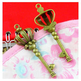 20pcs Crown Key Charm Antique Bronze Vintage Metal Alloy Pendant Charms Jewelry