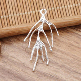 30PCS Tree Branch Metal Pendant Charms DIY Jewelry Making Accessories