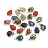 Opal Amethyst Charm Drop Stone Pendant DIY Jewelry