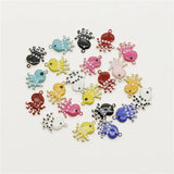 20PCS Enamelled Octopus Charms for Jewelry Making