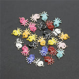 20PCS Enamelled Octopus Charms for Jewelry Making