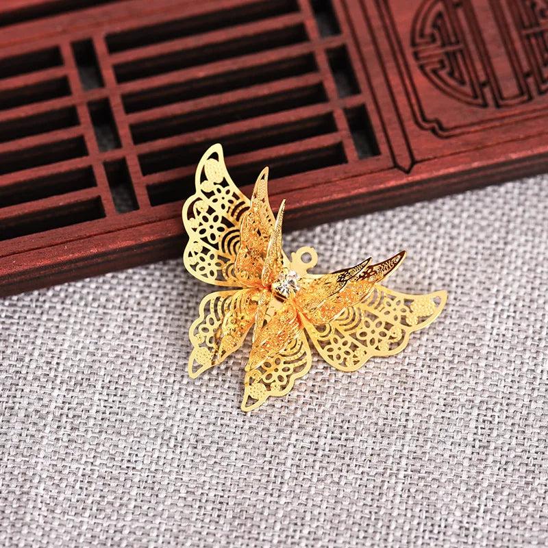 Copper Butterfly Computer 10pcs/lot DIY Jewelry Making Findings