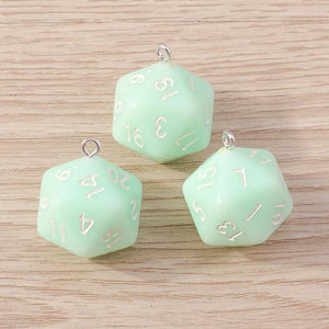 10pcs Geometry Dice Charms Pendant DIY Jewelry Making Accessories