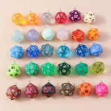 10pcs Geometry Dice Charms Pendant DIY Jewelry Making Accessories
