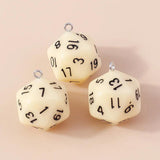 10pcs Geometry Dice Charms Pendant DIY Jewelry Making Accessories