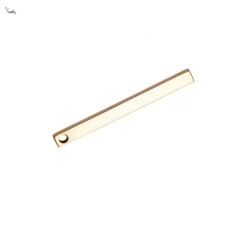 5pcs Stainless Steel Vertical Bar Pendant Blanks 2.5x3x35mm