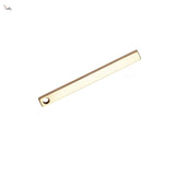 5pcs Stainless Steel Vertical Bar Pendant Blanks 2.5x3x35mm