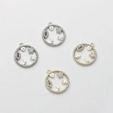 Moon Star Charms 6pcs Zinc Alloy DIY Earring Making Accessories