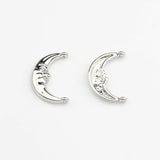 Moon Shape Double Horn Charms 10pcs for DIY Earring Making