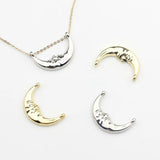 Moon Shape Double Horn Charms 10pcs for DIY Earring Making