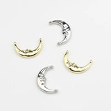 Moon Shape Double Horn Charms 10pcs for DIY Earring Making