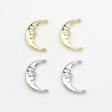 Moon Shape Double Horn Charms 10pcs for DIY Earring Making