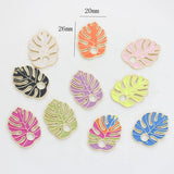 Zinc Alloy Enamel Charms Turtle Leaf Pendant 10pcs/lot DIY Jewelry Making