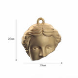 Human Face Portrait Enamel Charms for Jewelry Making