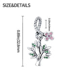 Tree Shape Charms Beads For Women Silver Pendant Bead Diy Jewelry