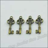 65 pcs Vintage Charms Key Pendant Antique bronze DIY Metal Jewelry Making